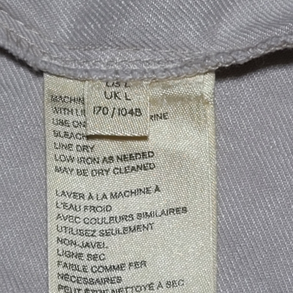 Anthropologie Linen Open Front asymmetrical jacket size L - Picture 8 of 13